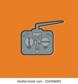 remote control flat icon vector