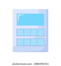 Remote control flat illustration representing wireless device operation television entertainment and electronic control