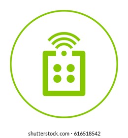 Remote control game line vector icon