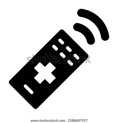 Remote Control Glyph Icon Design For Personal And Commercial Use