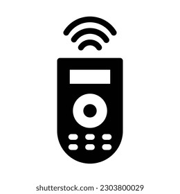 remote control glyph icon illustration vector graphic