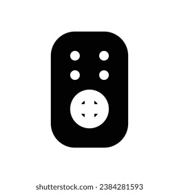 logotipo de icono de glifo de control remoto para sitio web, aplicación, impresión, documento, diseño de afiches, etc, adecuado para diseño web, logotipo, aplicación