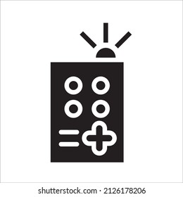 remote control icon, best used for banner or application, with simple shape and eps 10 file format