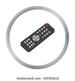 Remote control icon in cartoon style isolated on white background. Films and cinema symbol stock vector illustration.