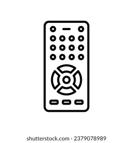 Icono de control remoto para controlar la televisión