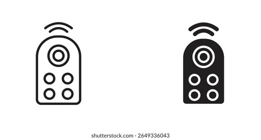 Icono de control remoto Ilustraciones de diseño. iconos web editables