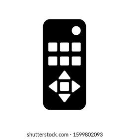Remote control icon design template, glyph style, flat vector