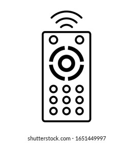 Remote control icon design. Tv remote control icon in trendy flat style design. Vector illustration.