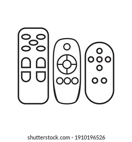 remote control icon design vector template