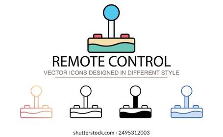 Remote Control icon design with white background stock illustration