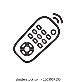 remote control icon, editable stroke