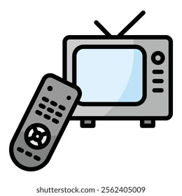 Remote Control Icon Element For Design