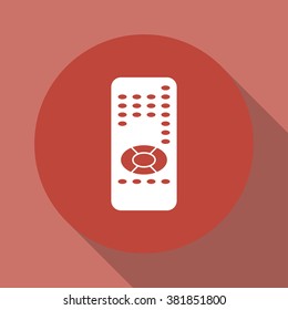 remote control icon. Flat design style eps 10