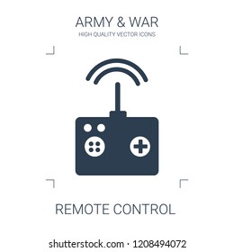 remote control icon. high quality filled remote control icon on white background. from war collection flat trendy vector remote control symbol. use for web and mobile