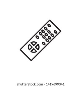 remote control icon, illustration design template