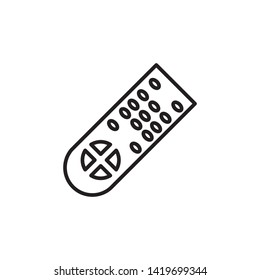 remote control icon, illustration design template