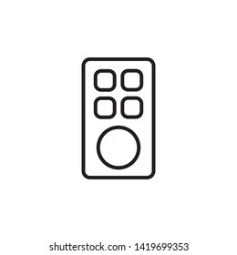 remote control icon, illustration design template