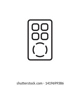 remote control icon, illustration design template