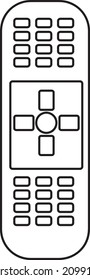Symbol für Fernbedienung einzelne Vektorgrafik Symbol..eps