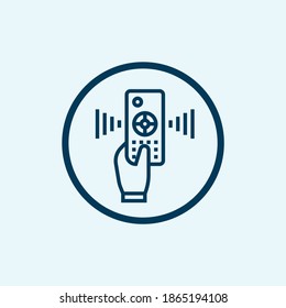 icono de control remoto aislado en fondo blanco de la colección de cosas de internet. icono de control remoto de moda y moderno símbolo de control remoto para logotipo, web, aplicación