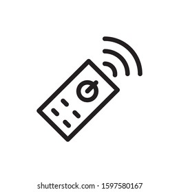 remote control icon, line art design