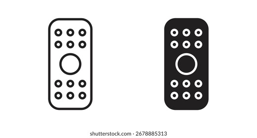 Remote control icon line style graphic design .editable vectors.