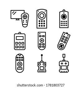 icono de control remoto o logotipo símbolo de signo aislado ilustración vectorial - Colección de iconos vectoriales de estilo negro de alta calidad
