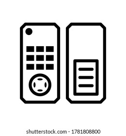 remote control icon or logo isolated sign symbol vector illustration - high quality black style vector icons
