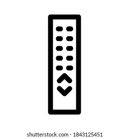 icono de control remoto o logotipo símbolo de signo aislado ilustración vectorial - iconos vectoriales de estilo negro de alta calidad
