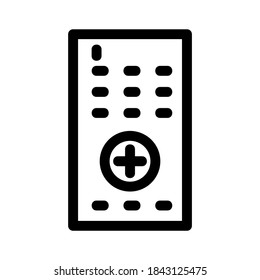 Fernbedienungssymbol oder Logo einzeln auf Zeichensymbolen, Vektorgrafik - qualitativ hochwertige Vektorsymbole mit schwarzem Hintergrund
