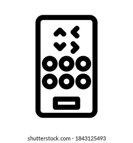 remote control icon or logo isolated sign symbol vector illustration - high quality black style vector icons
