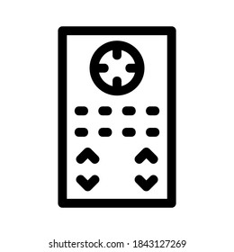 icono de control remoto o logotipo símbolo de signo aislado ilustración vectorial - iconos vectoriales de estilo negro de alta calidad
