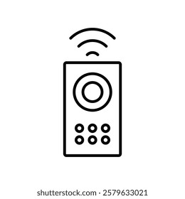 Remote control icon logo sign set vector outline
