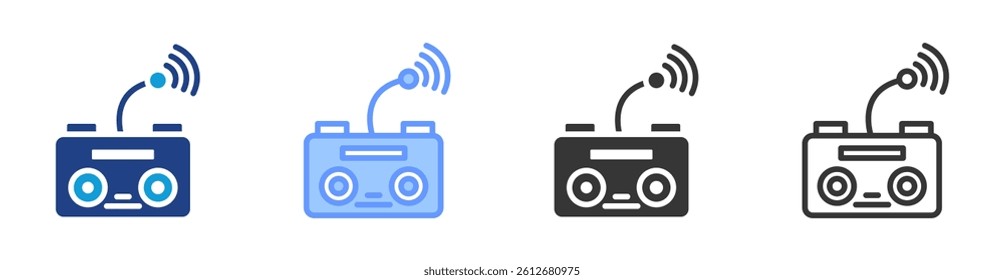 Remote Control icon set multiple style collection