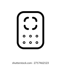 Conjunto de iconos de control remoto para televisores, dispositivos inteligentes, medios, entretenimiento y electrónica doméstica, modernos símbolos mínimos para App de Web y diseño UI UX