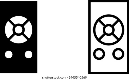 remote control icon, sign, or symbol in glyph and line style isolated on transparent background. Vector illustration
