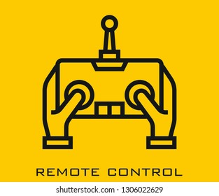 Remote control icon signs