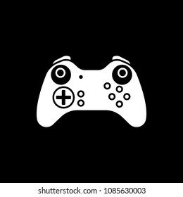 Remote control icon. Silhouette Remote control vector icon for web design isolated on black background
