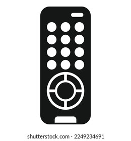Remote control icon simple vector. Business center. Data tv