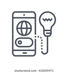 Remote control icon suitable for info graphics, websites and print media and  interfaces. Line vector icon.