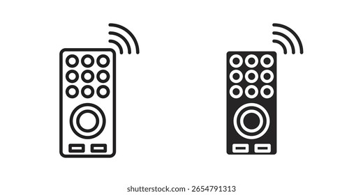 Concepto de símbolo de icono de control remoto. Iconos para Web y móvil.