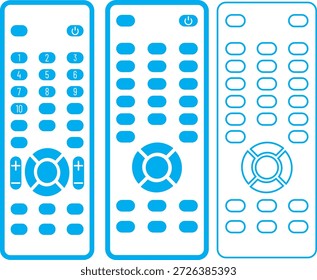 Fernbedienungssymbol. Fernbedienung. Elektronisches Gerät. Symbol für intelligente Fernbedienung. TV-Kontrollzeichen verwenden