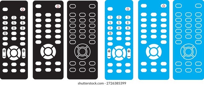 Fernbedienungssymbol. Fernbedienung. Elektronisches Gerät. Symbol für intelligente Fernbedienung. TV-Kontrollzeichen verwenden
