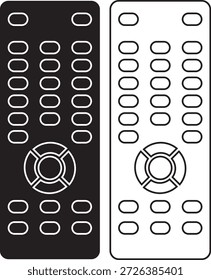Fernbedienungssymbol. Fernbedienung. Elektronisches Gerät. Symbol für intelligente Fernbedienung. TV-Kontrollzeichen verwenden