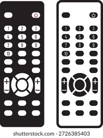 Fernbedienungssymbol. Fernbedienung. Elektronisches Gerät. Symbol für intelligente Fernbedienung. TV-Kontrollzeichen verwenden