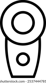 remote control icon. Thin linear style design isolated on white background