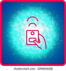 Remote control icon - Thin series
