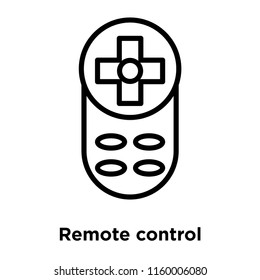 Remote control icon vector isolated on white background, Remote control transparent sign , line or linear sign, element design in outline style