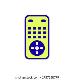 Remote-Kontrollsymbol, Vektorgrafik auf weißem Hintergrund