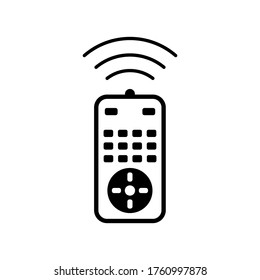 Remote control icon vector on outline style